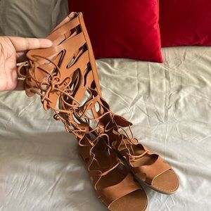 Brand-new calf-high gladiator sandals